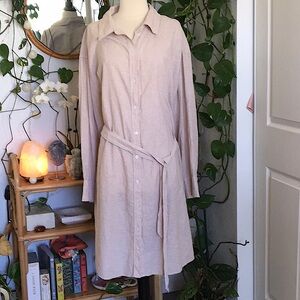💕⚡️Linen Shirt Dress H&M Long Sleeve💕✨